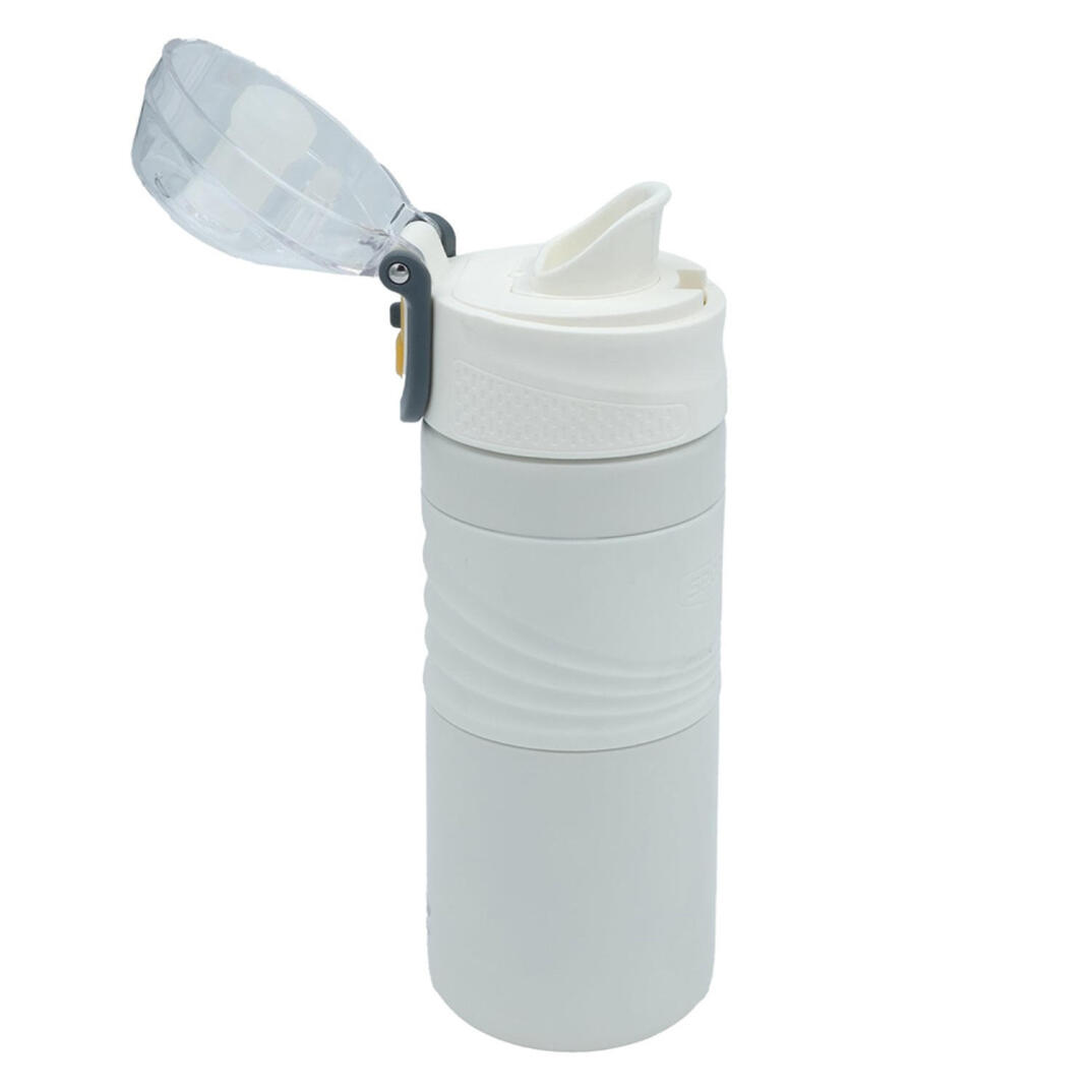 GP Kompozit TRM004 450 ml Çift Cidarlı Vakumlu Paslanmaz Çelik Beyaz Termos + Termos Tutucu - 4