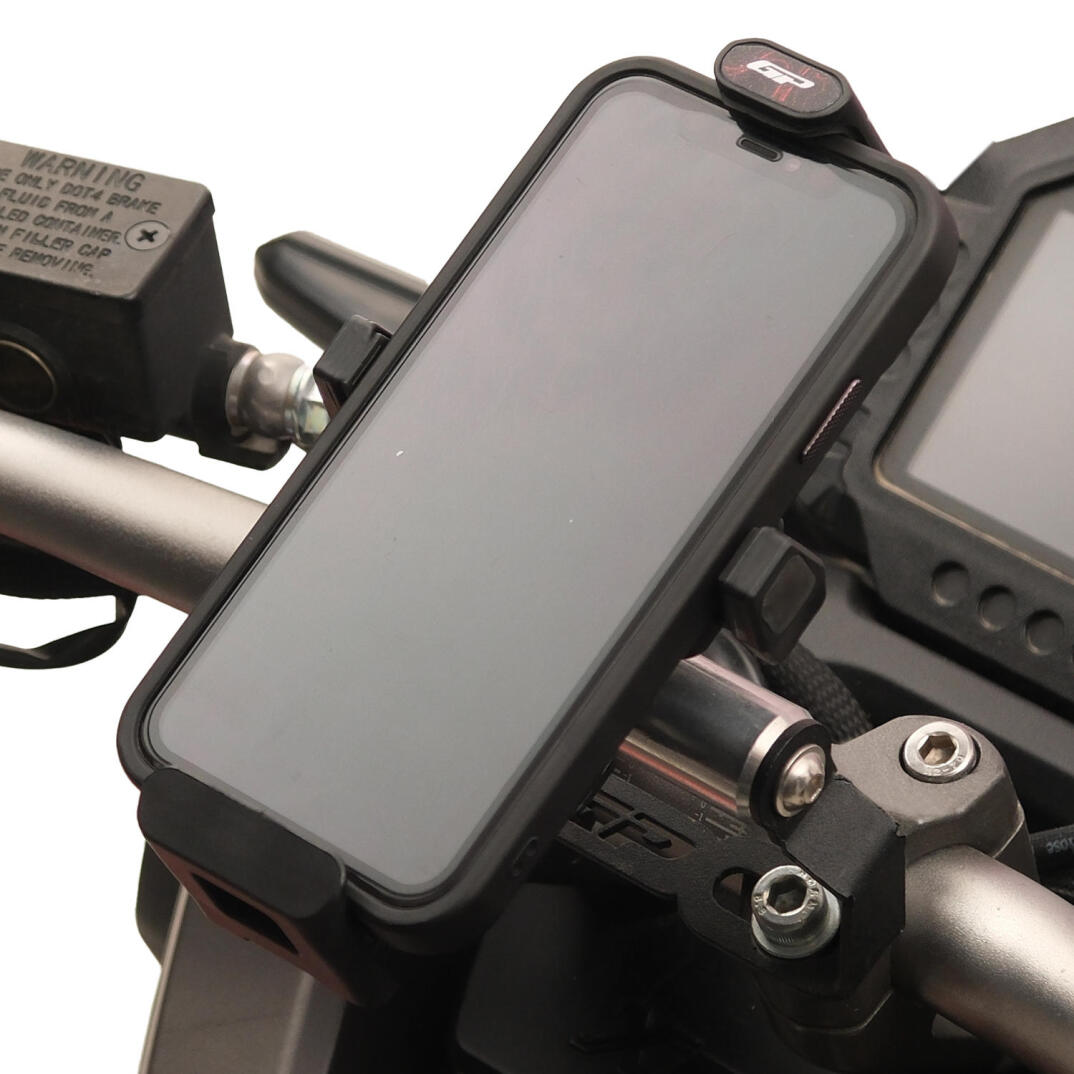 GP Kompozit TTR01 Universal Titreşim Modüllü Telefon Tutucu Siyah - Kırmızı - 3