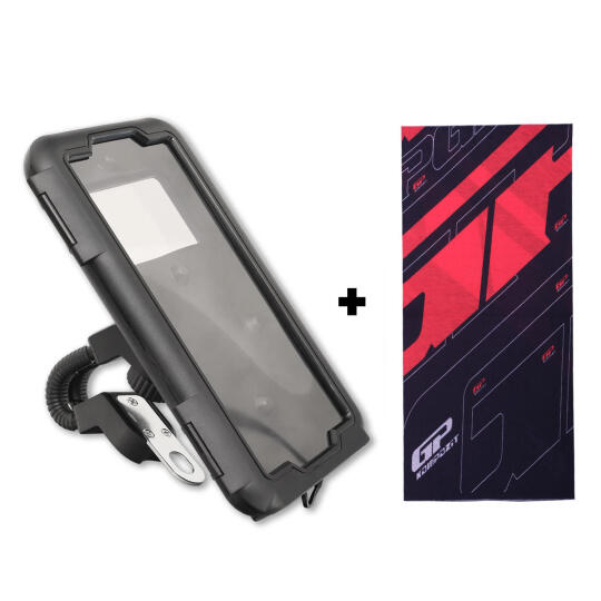 GP Kompozit TTR03 Universal Su Geçirmez Plastik Telefon Tutucu Siyah (1 Adet Renkli Boyunluk Buff Hediye)