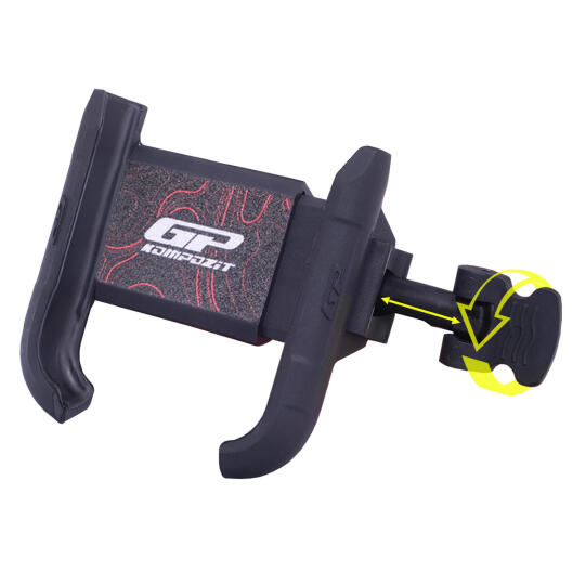 GP Kompozit TTR04 Universal Titreşim Modüllü Telefon Tutucu Siyah - Kırmızı - 5