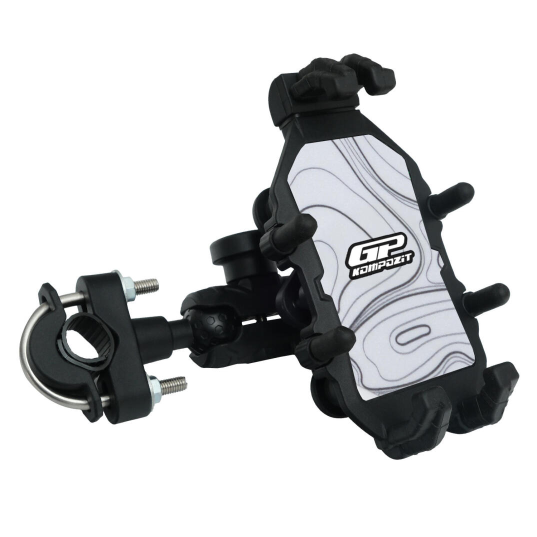 GP Kompozit TTR06 Universal Gidon Bağlantılı Titreşim Modüllü Telefon Tutucu Beyaz-Siyah - 5