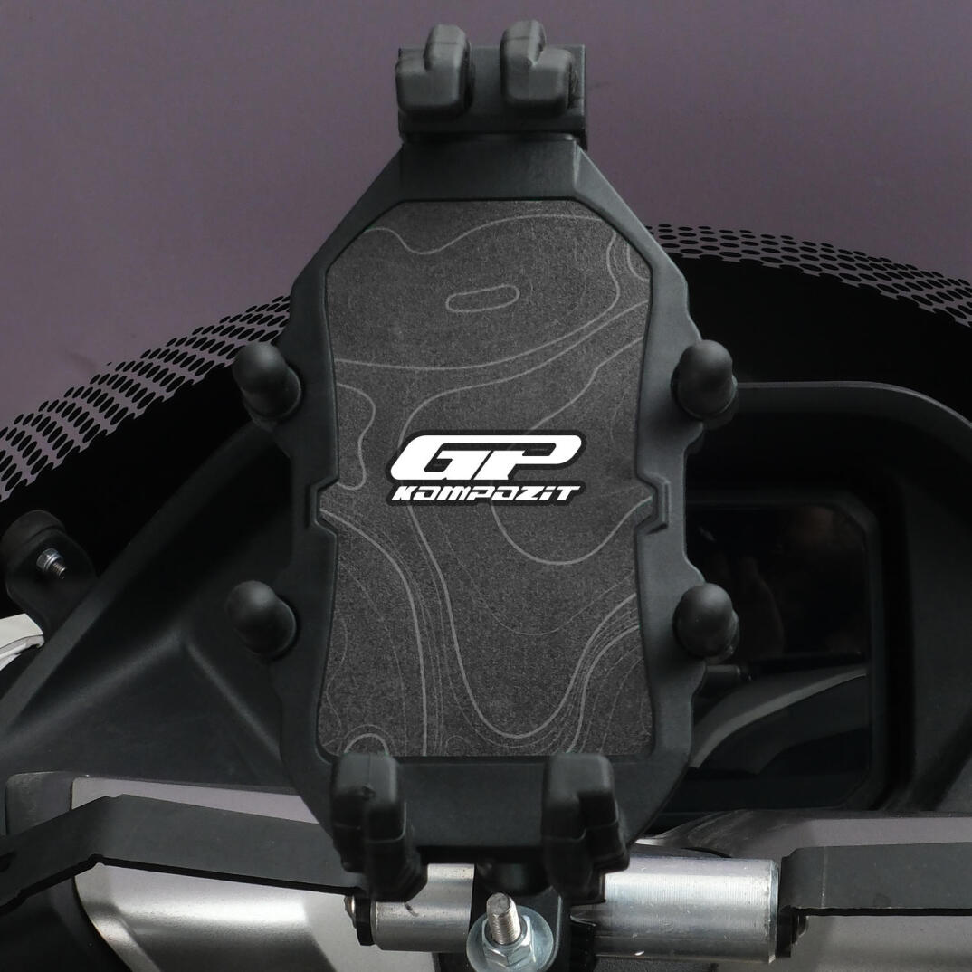 GP Kompozit TTR06 Universal Gidon Bağlantılı Titreşim Modüllü Telefon Tutucu Siyah-Beyaz - 2