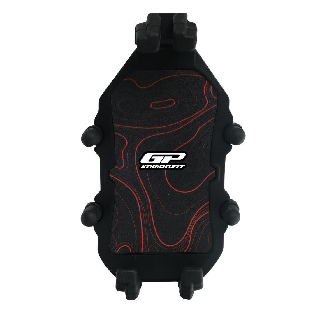 GP Kompozit TTR06 Universal Gidon Bağlantılı Titreşim Modüllü Telefon Tutucu Siyah-Kırmızı - 1