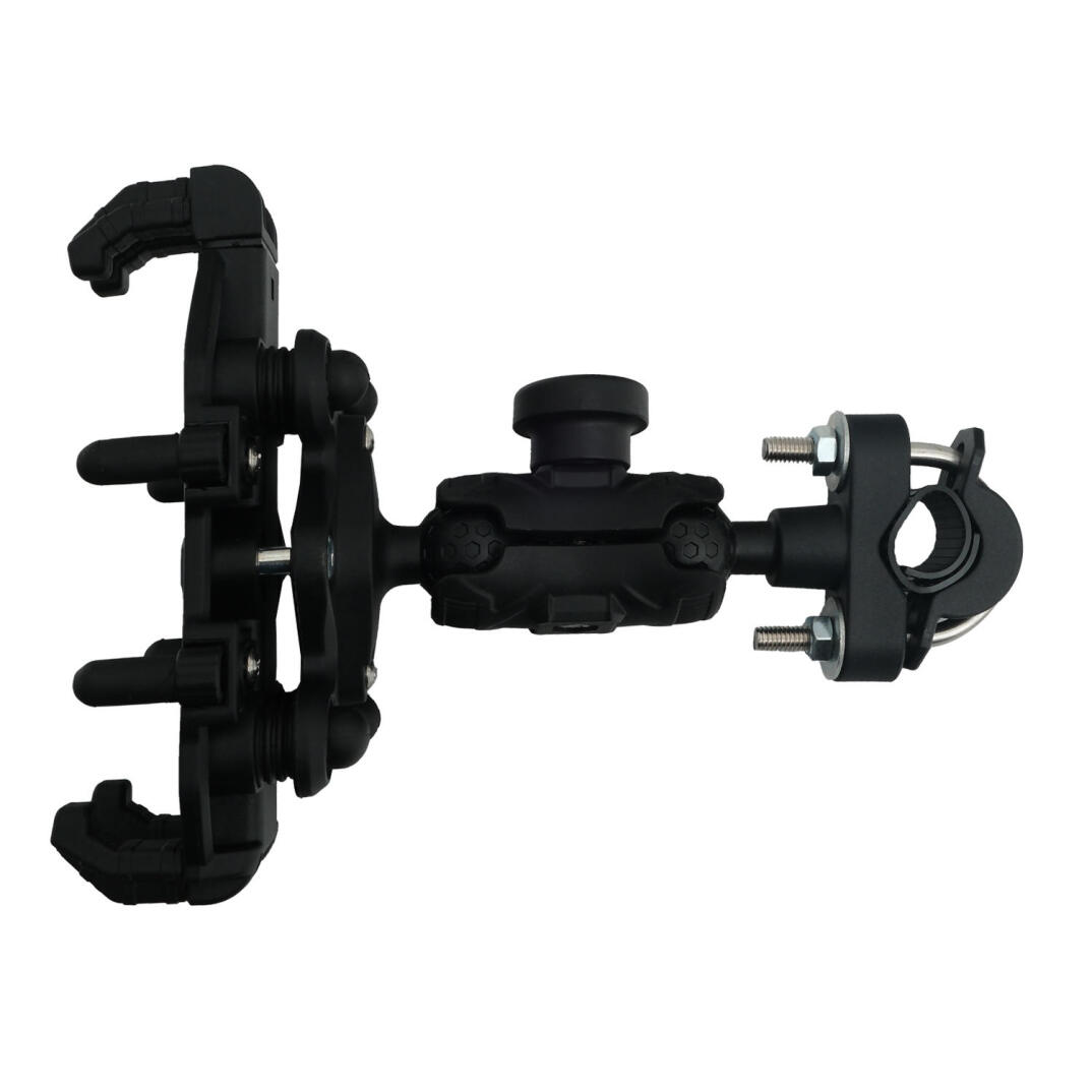 GP Kompozit TTR06 Universal Gidon Bağlantılı Titreşim Modüllü Telefon Tutucu Siyah-Kırmızı - 6