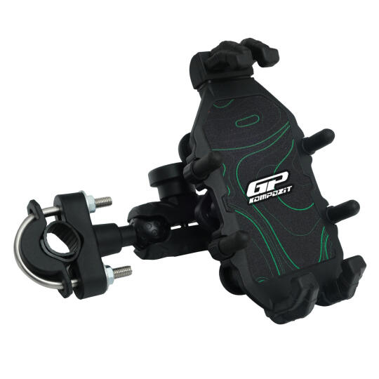 GP Kompozit TTR06 Universal Gidon Bağlantılı Titreşim Modüllü Telefon Tutucu Siyah-Yeşil - 5