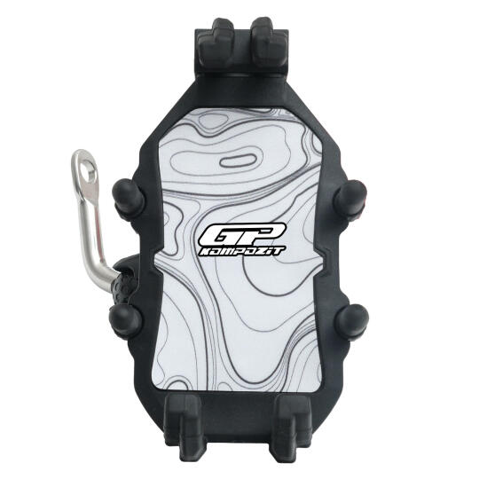 GP Kompozit TTR07 Universal Ayna Bağlantılı Titreşim Modüllü Telefon Tutucu Beyaz-Siyah - 4
