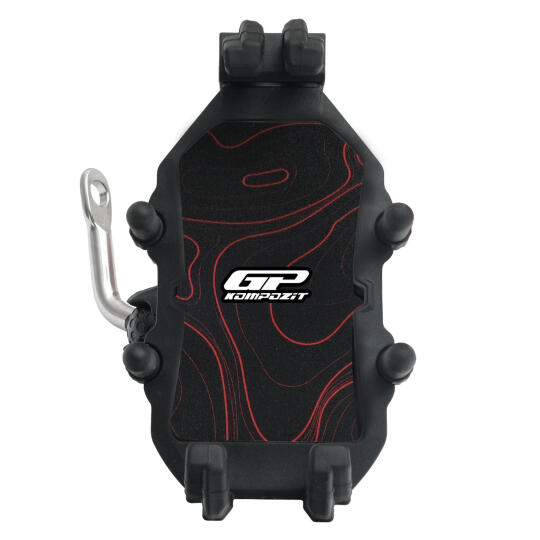 GP Kompozit TTR07 Universal Ayna Bağlantılı Titreşim Modüllü Telefon Tutucu Siyah-Kırmızı - 4