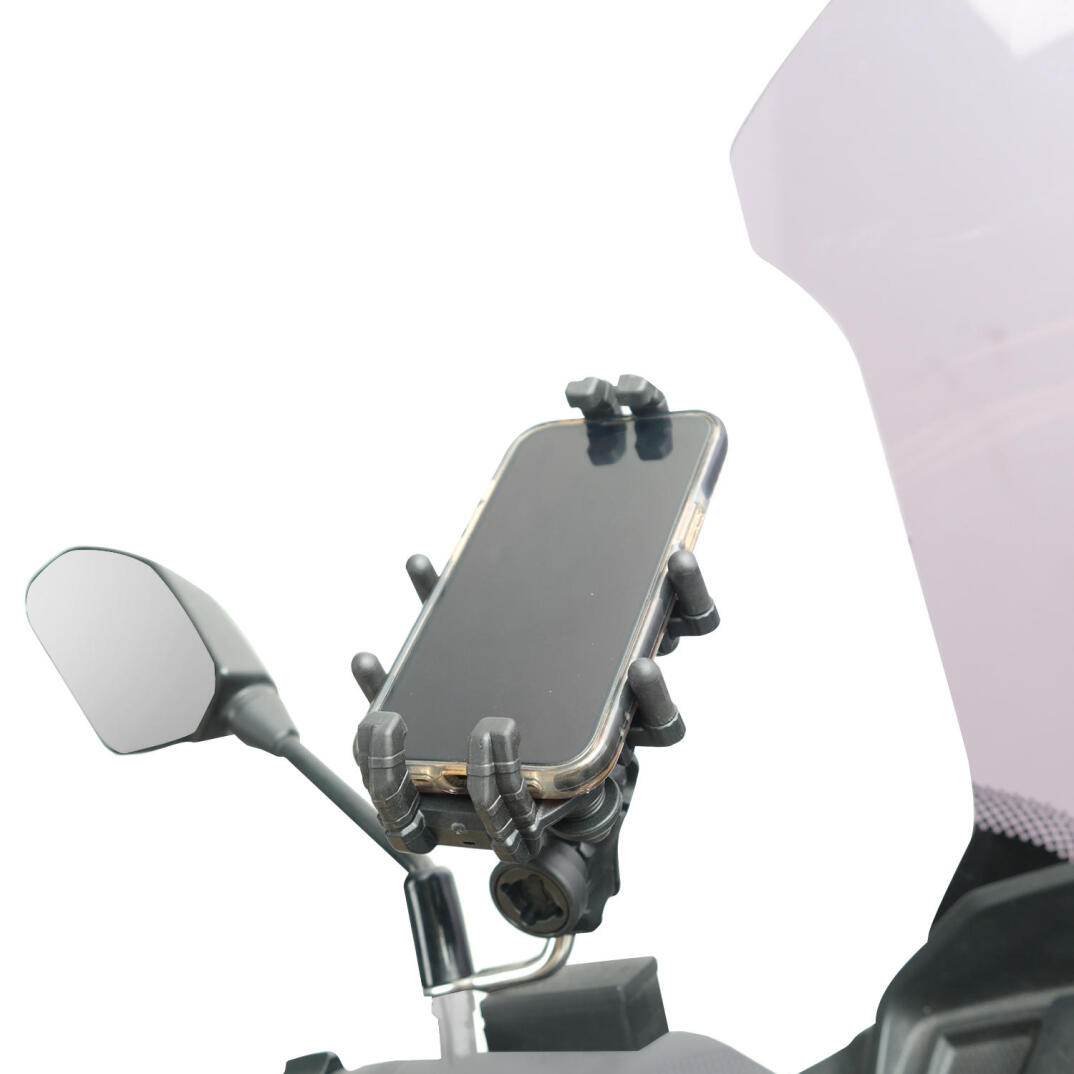 GP Kompozit TTR07 Universal Ayna Bağlantılı Titreşim Modüllü Telefon Tutucu Siyah-Yeşil - 3