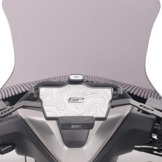 GP Kompozit TTR08 Universal 360° Yatay / Dikey Titreşim Modüllü Telefon Tutucu Beyaz-Siyah (1)