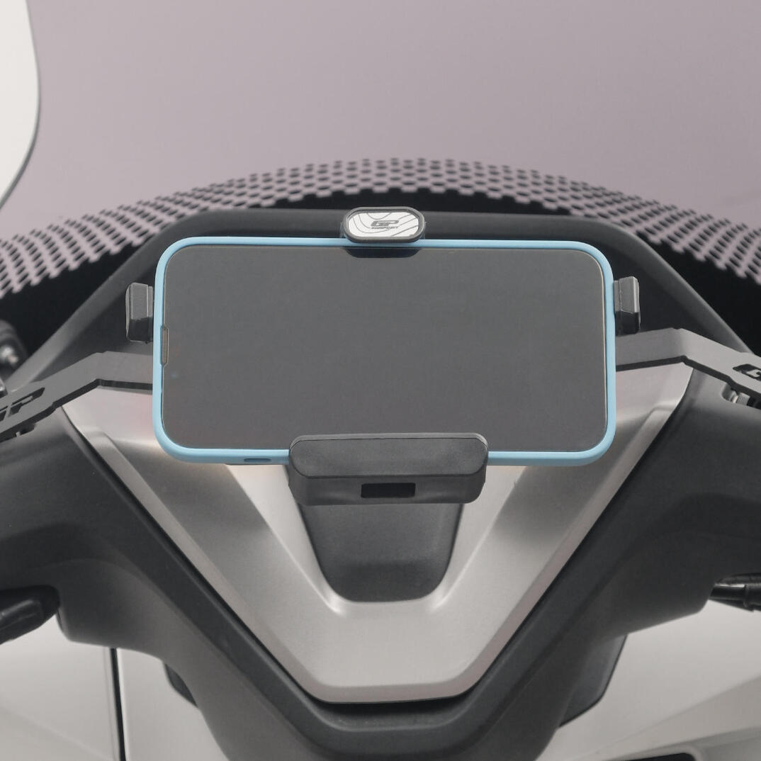 GP Kompozit TTR08 Universal 360° Yatay / Dikey Titreşim Modüllü Telefon Tutucu Beyaz-Siyah - 4