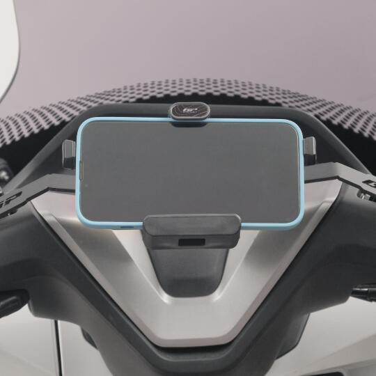 GP Kompozit TTR08 Universal 360° Yatay / Dikey Titreşim Modüllü Telefon Tutucu Siyah-Beyaz - 4