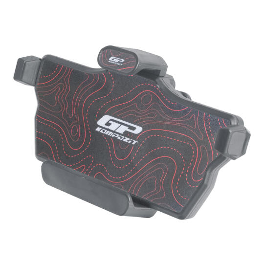 GP Kompozit TTR08 Universal 360° Yatay / Dikey Titreşim Modüllü Telefon Tutucu Siyah-Kırmızı - 6