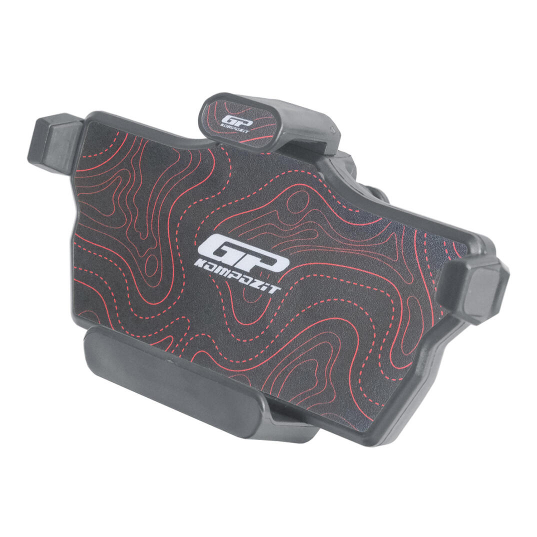 GP Kompozit TTR08 Universal 360° Yatay / Dikey Titreşim Modüllü Telefon Tutucu Siyah-Kırmızı - 6