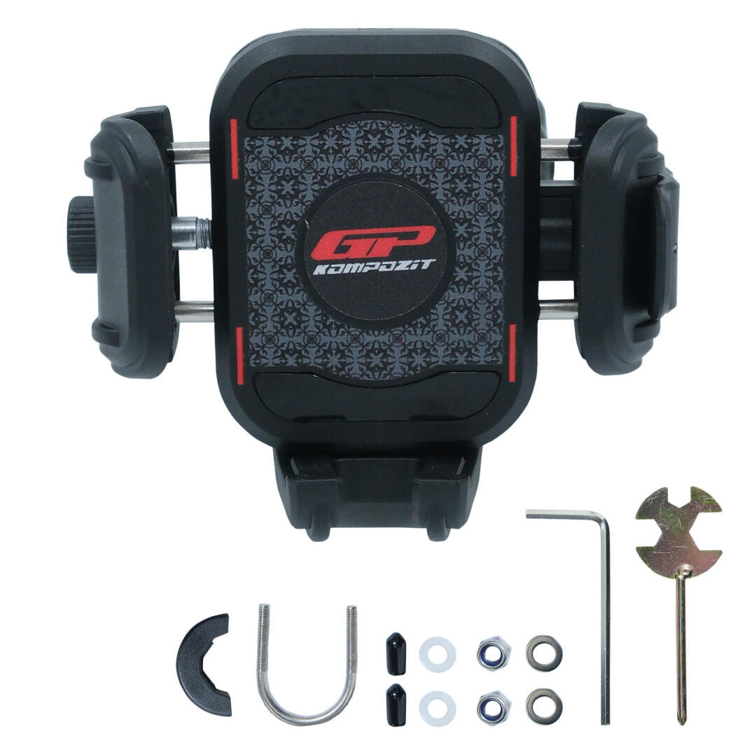GP Kompozit TTR16 Universal Gidon Bağlantılı Titreşim Modüllü Telefon Tutucu Siyah - 5