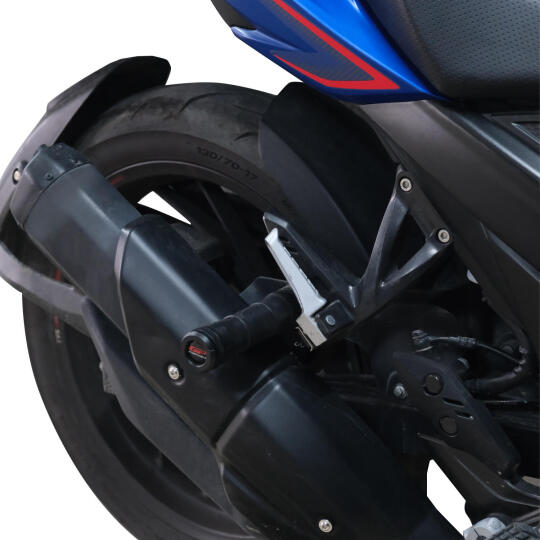 GP Kompozit TVS Apache RTR 200 2022-2024 Uyumlu Egzoz Koruma Takozu Siyah - 4
