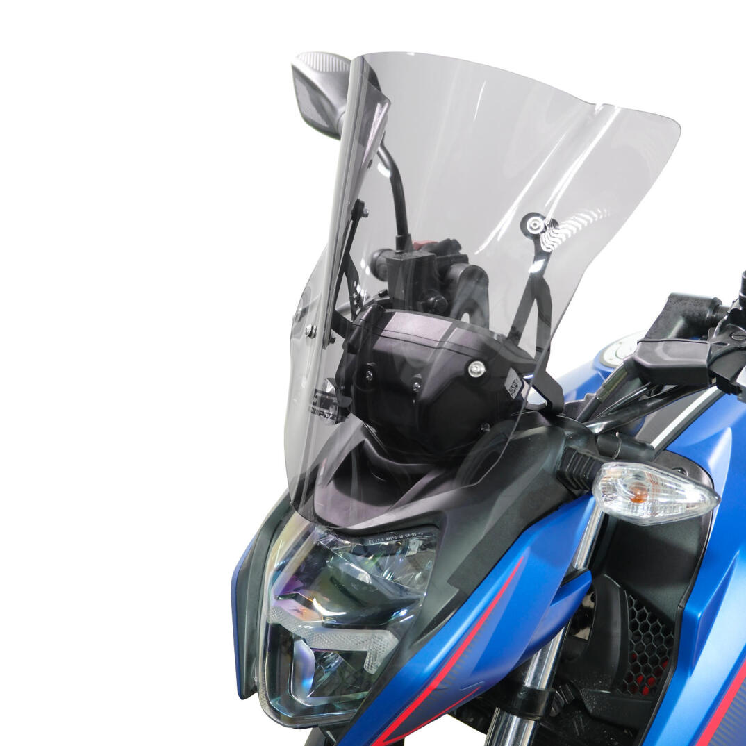GP Kompozit TVS Apache RTR 200 2022-2024 Uyumlu Kısa Ön Cam Füme - 3