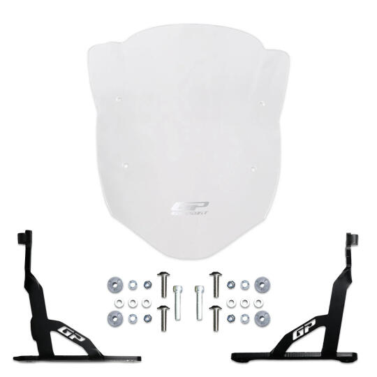 GP Kompozit TVS Apache RTR 200 2022-2024 Uyumlu Kısa Ön Cam Şeffaf - 6