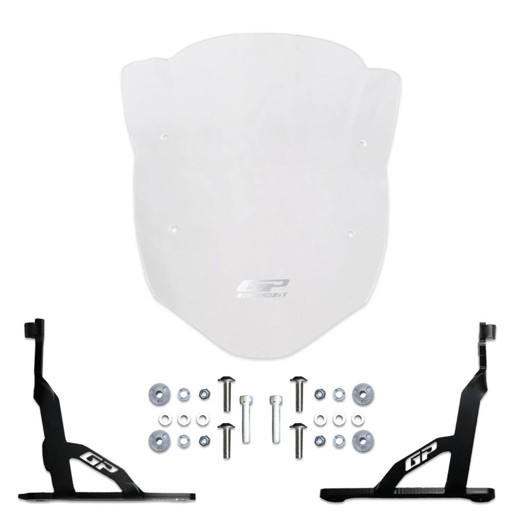 GP Kompozit TVS Apache RTR 200 2022-2024 Uyumlu Kısa Ön Cam Şeffaf - 6