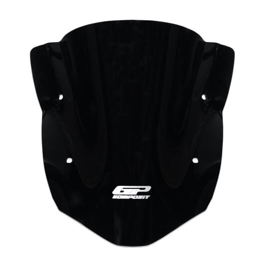 GP Kompozit TVS Apache RTR 200 2022-2024 Uyumlu Kısa Ön Cam Siyah