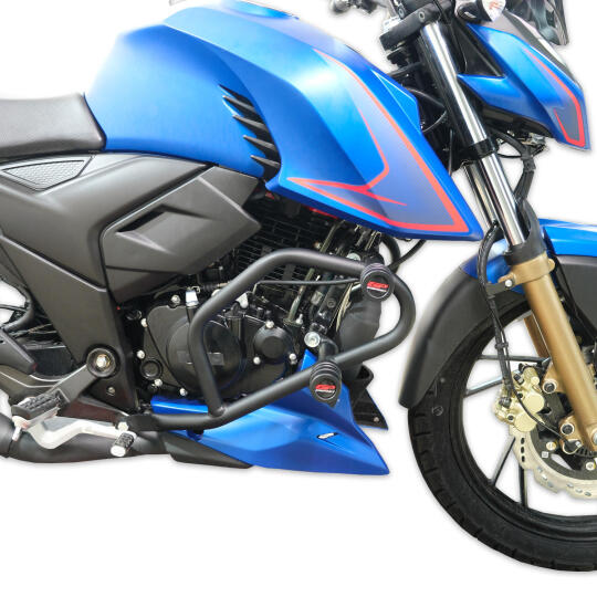 GP Kompozit TVS Apache RTR 200 2022-2024 Uyumlu Motor Koruma Demiri Siyah - 2