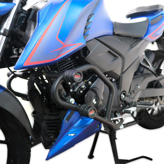 GP Kompozit TVS Apache RTR 200 2022-2024 Uyumlu Motor Koruma Demiri Siyah - 4