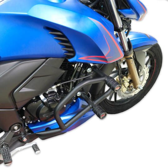 GP Kompozit TVS Apache RTR 200 2022-2024 Uyumlu Motor Koruma Demiri Siyah - 5