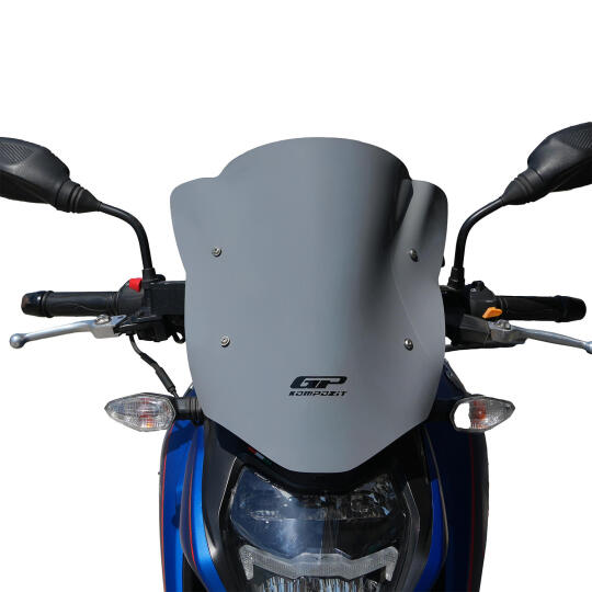 GP Kompozit TVS Apache RTR 200 2022-2026 Uyumlu Ön Cam Gri (1)