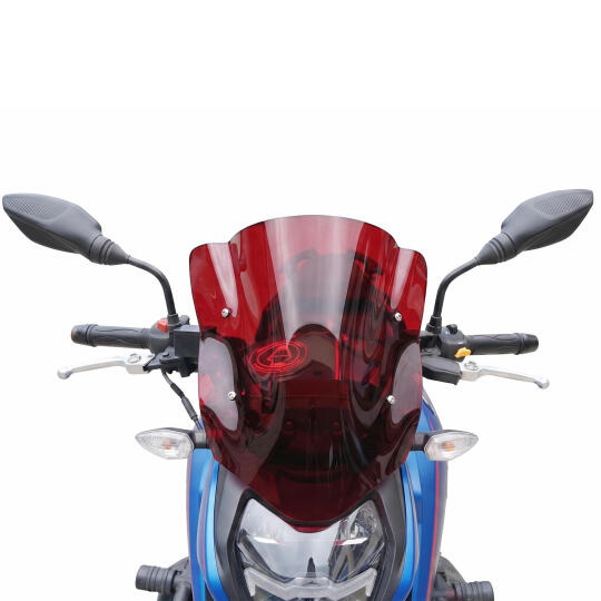 GP Kompozit TVS Apache RTR 200 2022-2026 Uyumlu Ön Cam Kırmızı (1)