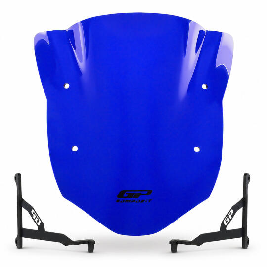 GP Kompozit TVS Apache RTR 200 2022-2026 Uyumlu Ön Cam Mavi