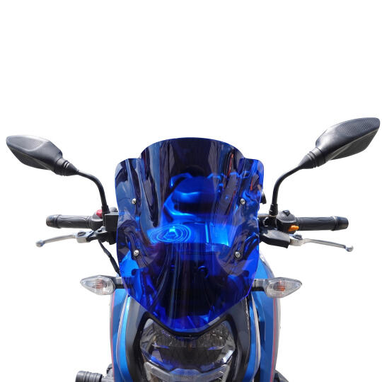 GP Kompozit TVS Apache RTR 200 2022-2026 Uyumlu Ön Cam Mavi (1)