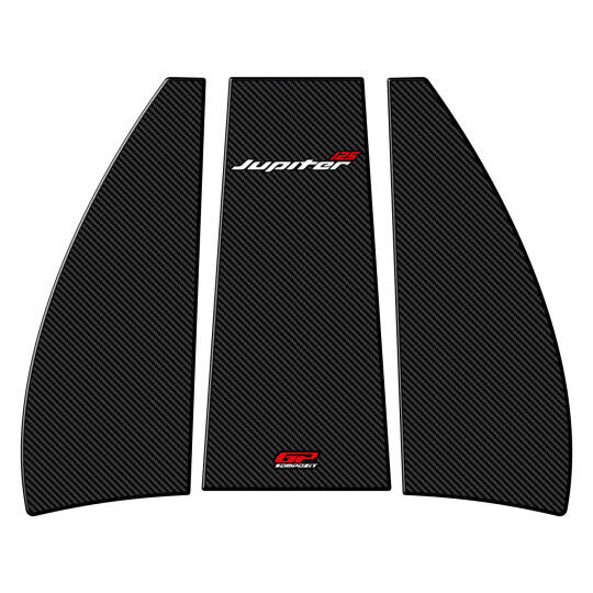 GP Kompozit TVS Jupiter 110/125 2023-2024 Uyumlu Tank Pad Seti Karbon