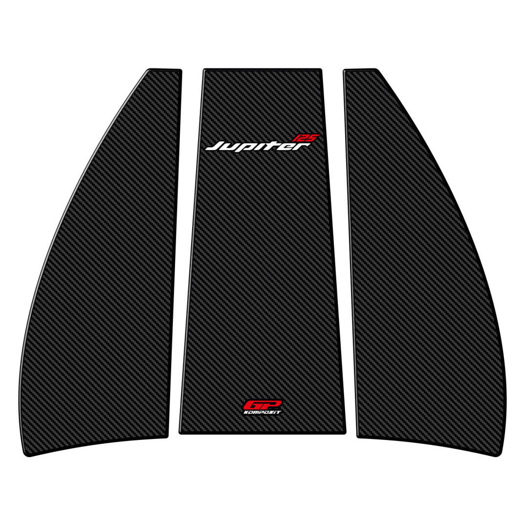GP Kompozit TVS Jupiter 110/125 2023-2024 Uyumlu Tank Pad Seti Karbon - 1