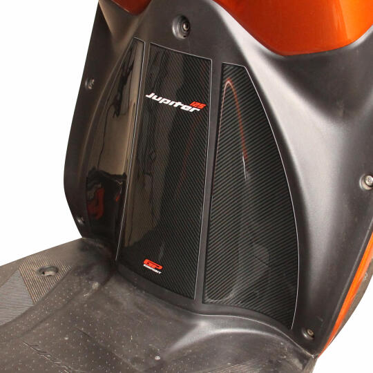 GP Kompozit TVS Jupiter 110/125 2023-2024 Uyumlu Tank Pad Seti Karbon - 4