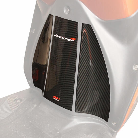 GP Kompozit TVS Jupiter 110/125 2023-2024 Uyumlu Tank Pad Seti Karbon - 6