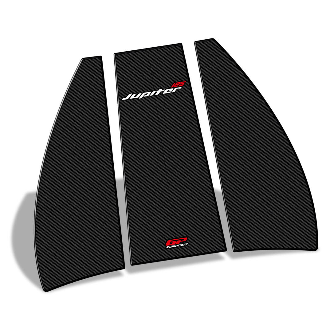 GP Kompozit TVS Jupiter 110/125 2023-2024 Uyumlu Tank Pad Seti Karbon - 7