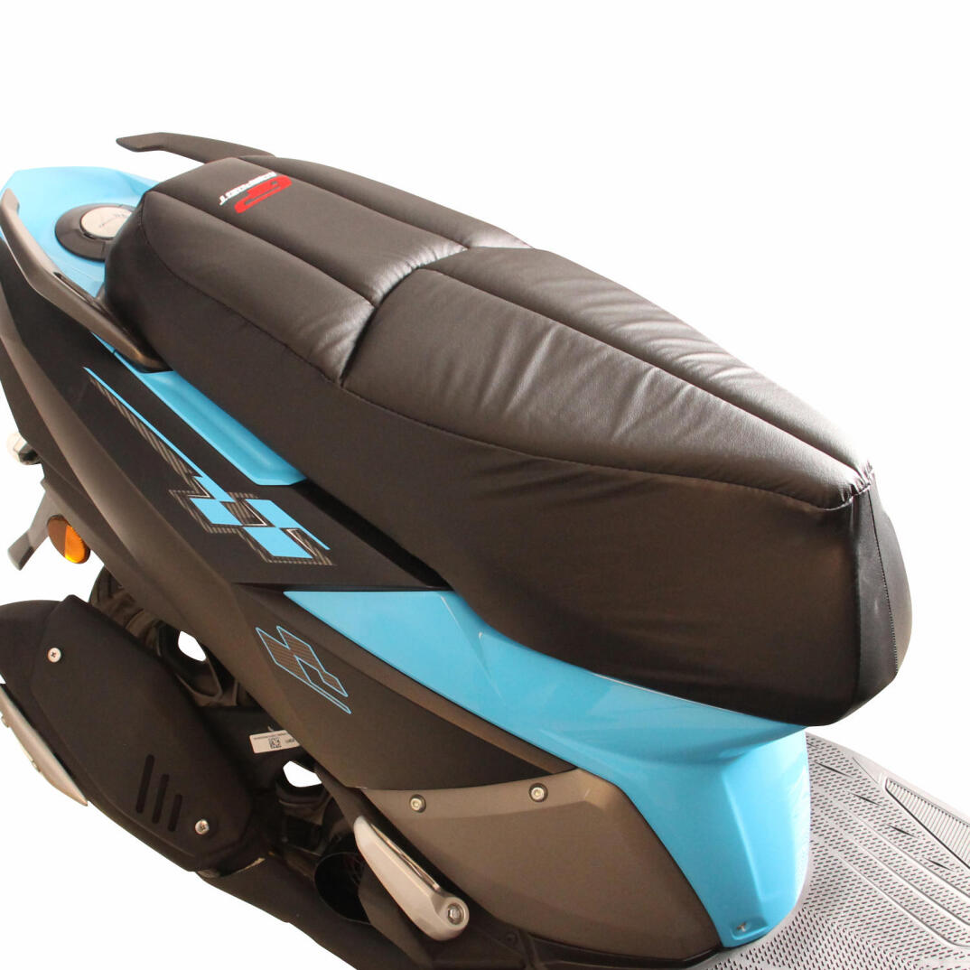 GP Kompozit TVS NTORQ 125 2020-2024 Uyumlu Motosiklet Konfor Sele Kılıfı Siyah - 6