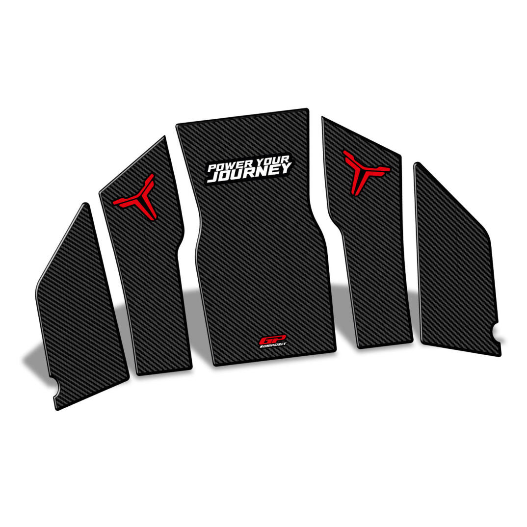 GP Kompozit TVS Ntorq 125 2024 Uyumlu Tank Pad Karbon - 2