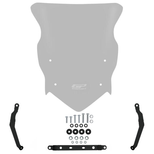 GP Kompozit TVS Raider 125 2021-2025 Uyumlu Ön Cam Füme - 6