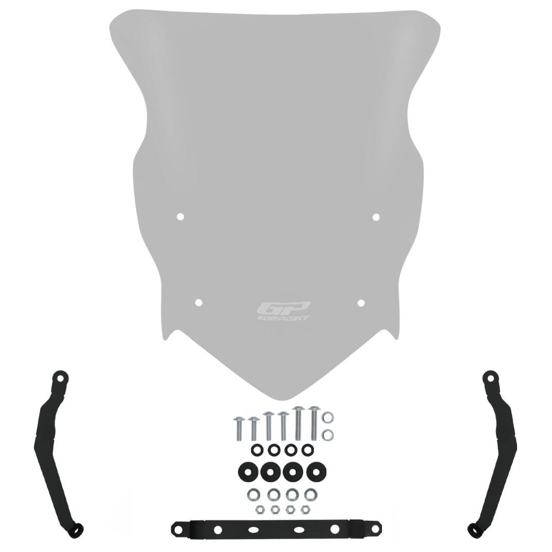 GP Kompozit TVS Raider 125 2021-2025 Uyumlu Ön Cam Füme - 6