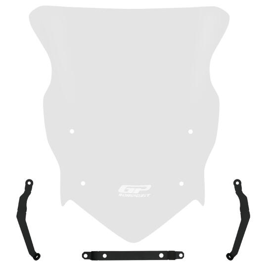 GP Kompozit TVS Raider 125 2021-2025 Uyumlu Ön Cam Şeffaf