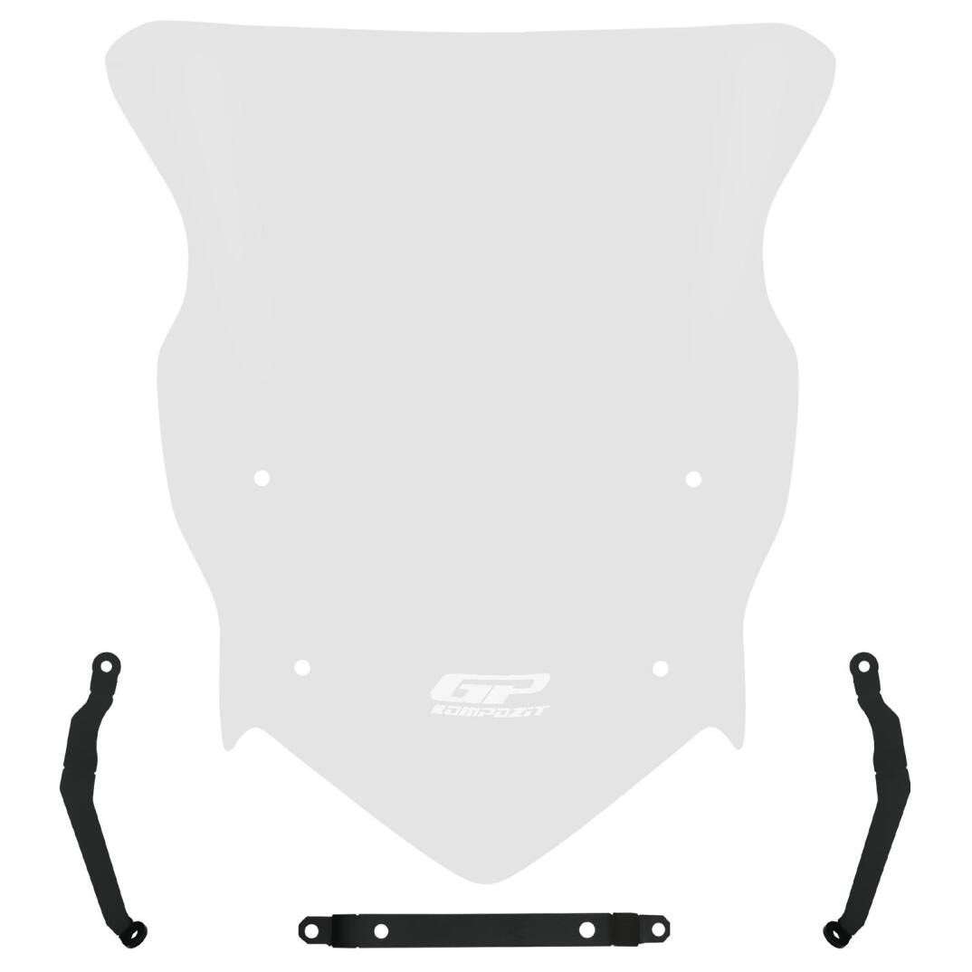 GP Kompozit TVS Raider 125 2021-2025 Uyumlu Ön Cam Şeffaf - 1