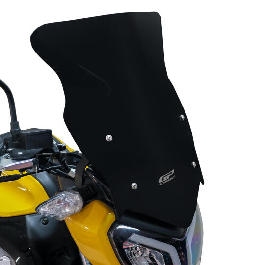 GP Kompozit TVS Raider 125 2021-2025 Uyumlu Ön Cam Siyah - 3