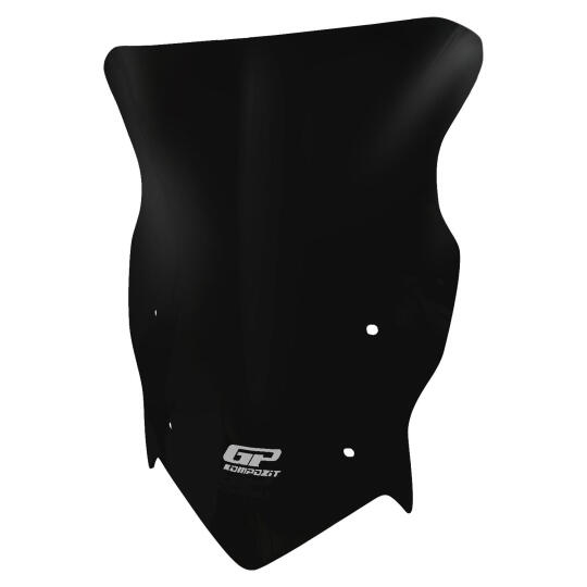 GP Kompozit TVS Raider 125 2021-2025 Uyumlu Ön Cam Siyah - 5