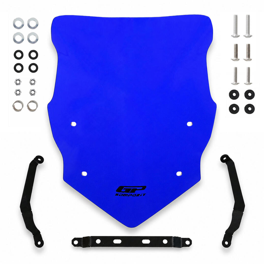 GP Kompozit TVS Raider 125 2021-2026 Uyumlu Ön Cam Mavi - 5