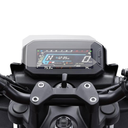 GP Kompozit TVS Raider 125 2023-2024 Uyumlu Motosiklet Ekran Koruyucu Şeffaf (1)