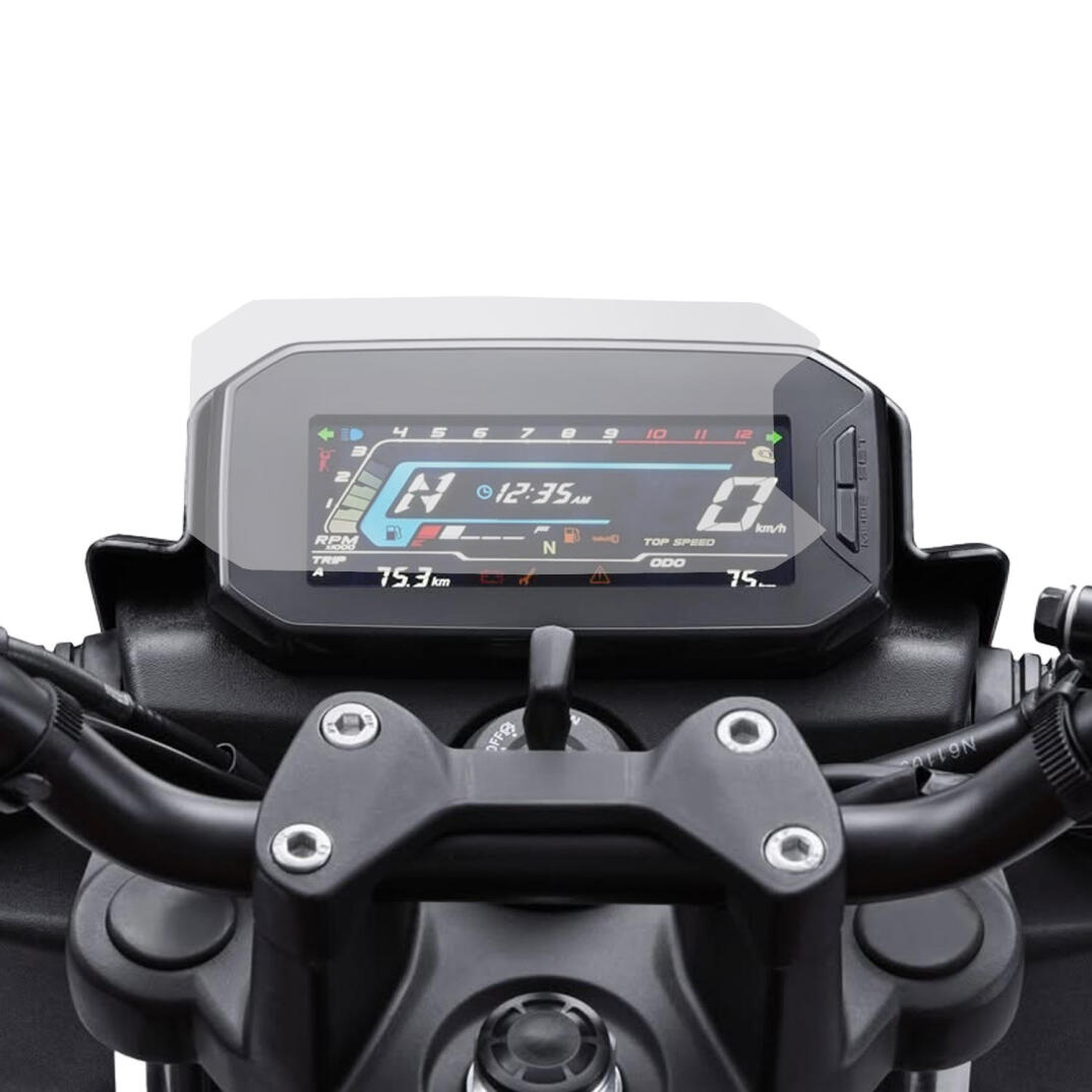 GP Kompozit TVS Raider 125 2023-2024 Uyumlu Motosiklet Ekran Koruyucu Şeffaf - 2
