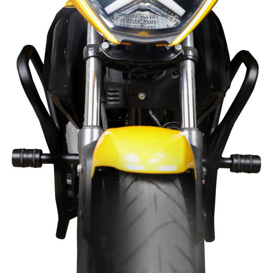 GP Kompozit TVS Raider 125 2024-2025 Uyumlu Motor Koruma Demiri Siyah (1)