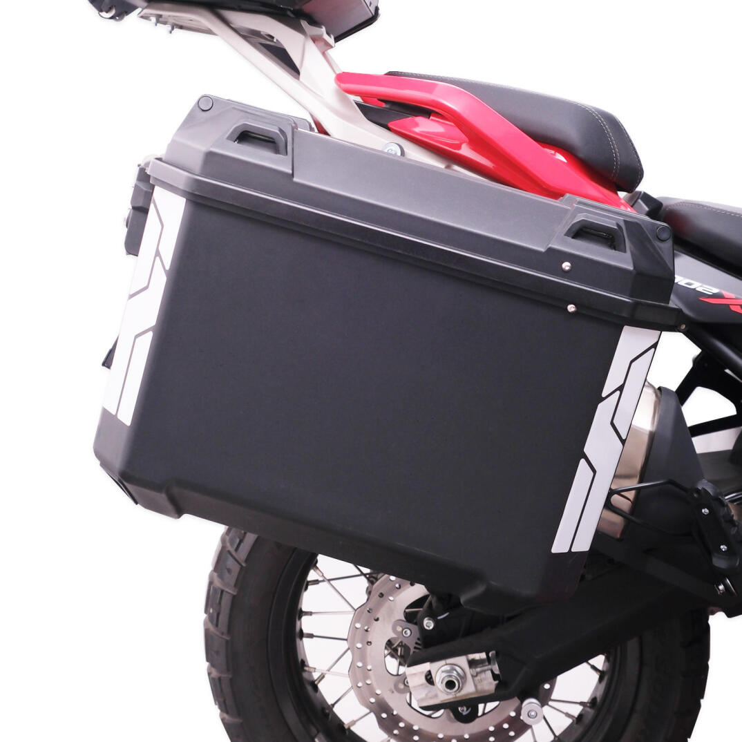 GP Kompozit Universal 26 lt x 2 Plastik Motosiklet Yan Çanta Seti Siyah - 3