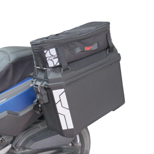 GP Kompozit Universal 26 lt x 2 Plastik ve Kumaş Motosiklet Yan Çanta Seti Siyah (1)