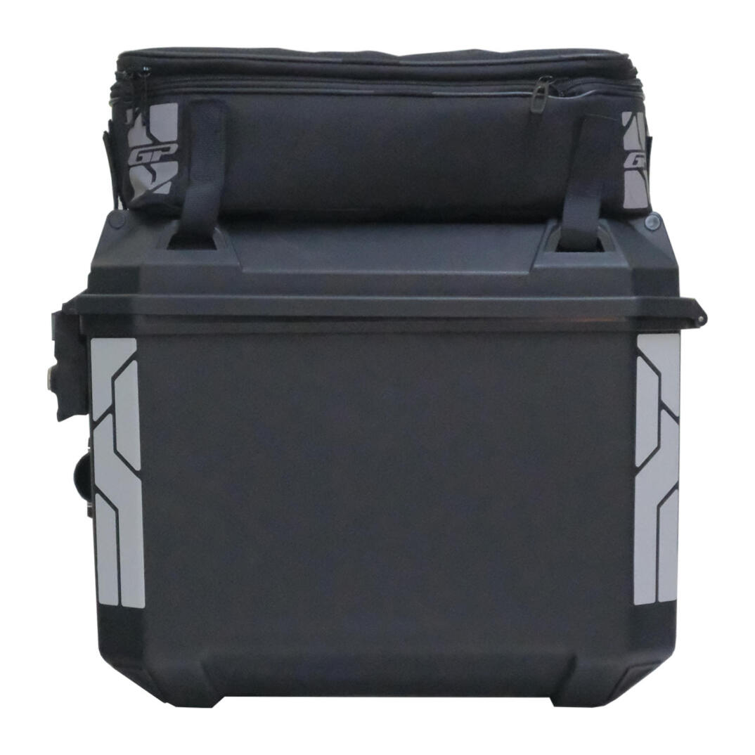GP Kompozit Universal 26 lt x 2 Plastik ve Kumaş Motosiklet Yan Çanta Seti Siyah - 5